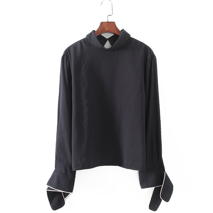 G系列 春秋新款品牌女装库存折扣时尚通勤风袖口打结上衣F1669C