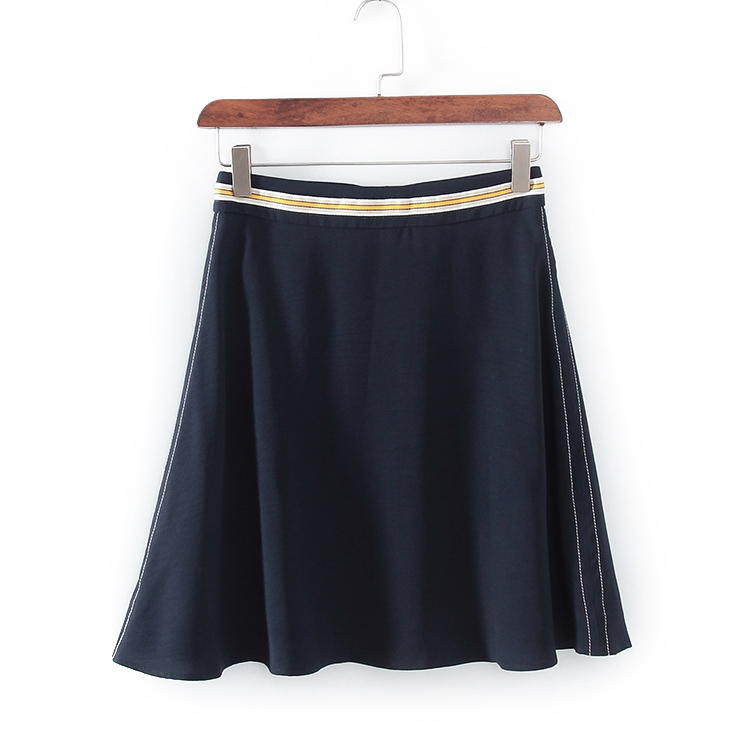 碧系列 春夏款新品专柜女装库存折扣轻熟风百搭A字半身裙F1018D