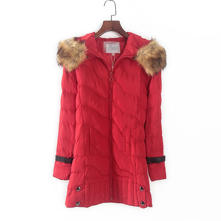 秋冬新款时尚修身连帽棉服女装