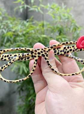 hello kitty个性蝴蝶结猫咪眼镜架潮流豹纹韩国tr90宋茜眼镜框架