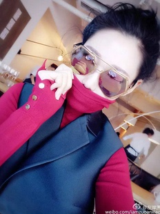 左岸潇同款墨镜明星炫酷赵丽颖圆脸显瘦网红太阳眼镜太阳镜