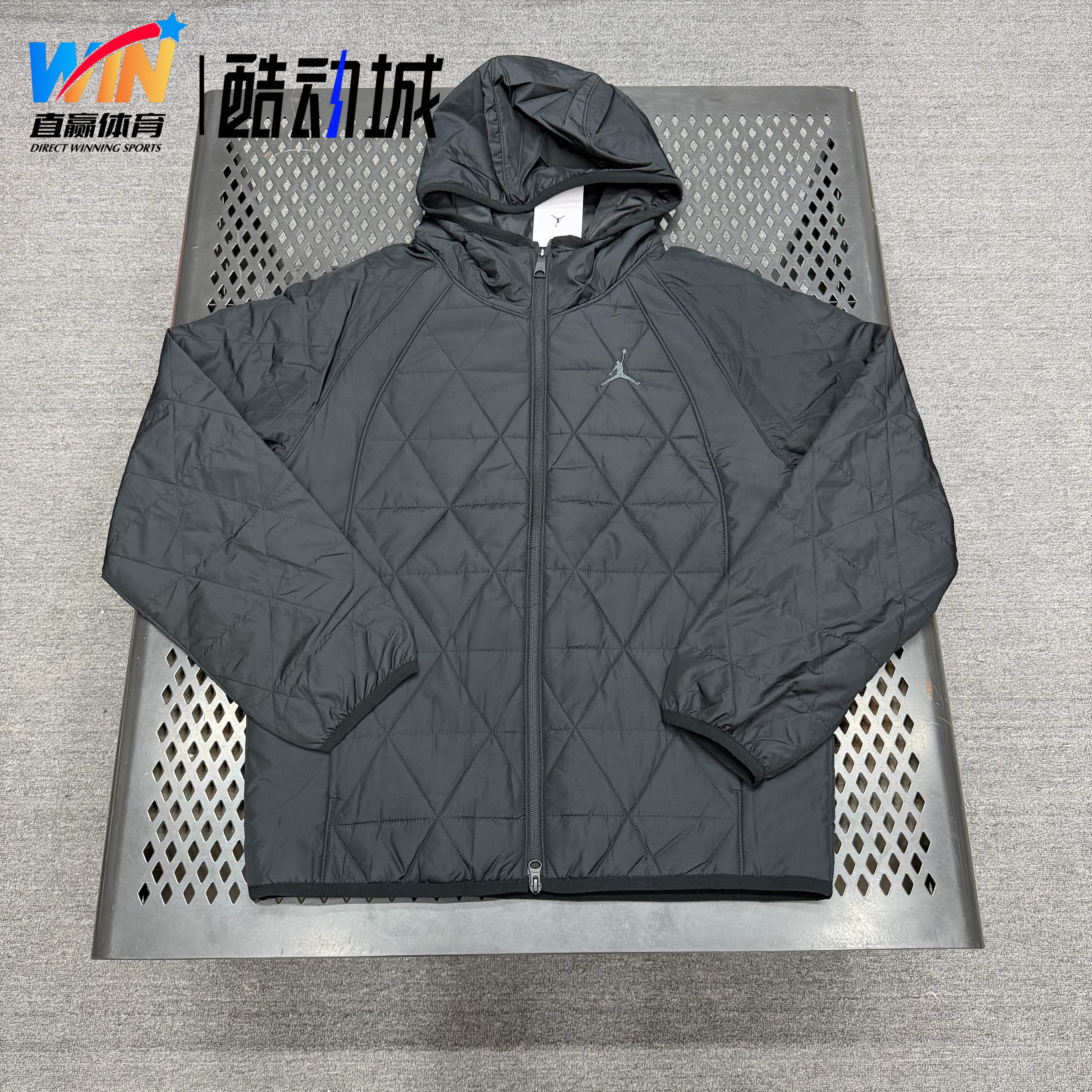 Nike秋冬男装连帽运动薄棉衣休闲训练保暖透气夹克外套FD2638-010