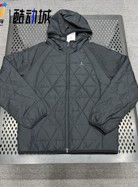 Nike秋冬男装连帽运动薄棉衣休闲训练保暖透气夹克外套FD2638-010