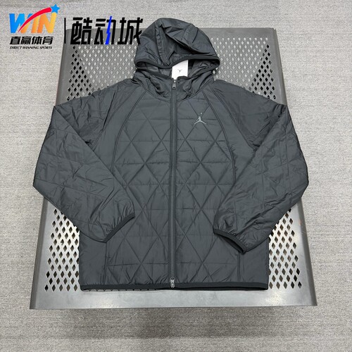 Nike秋冬男装连帽运动薄棉衣休闲训练保暖透气夹克外套FD2638-010