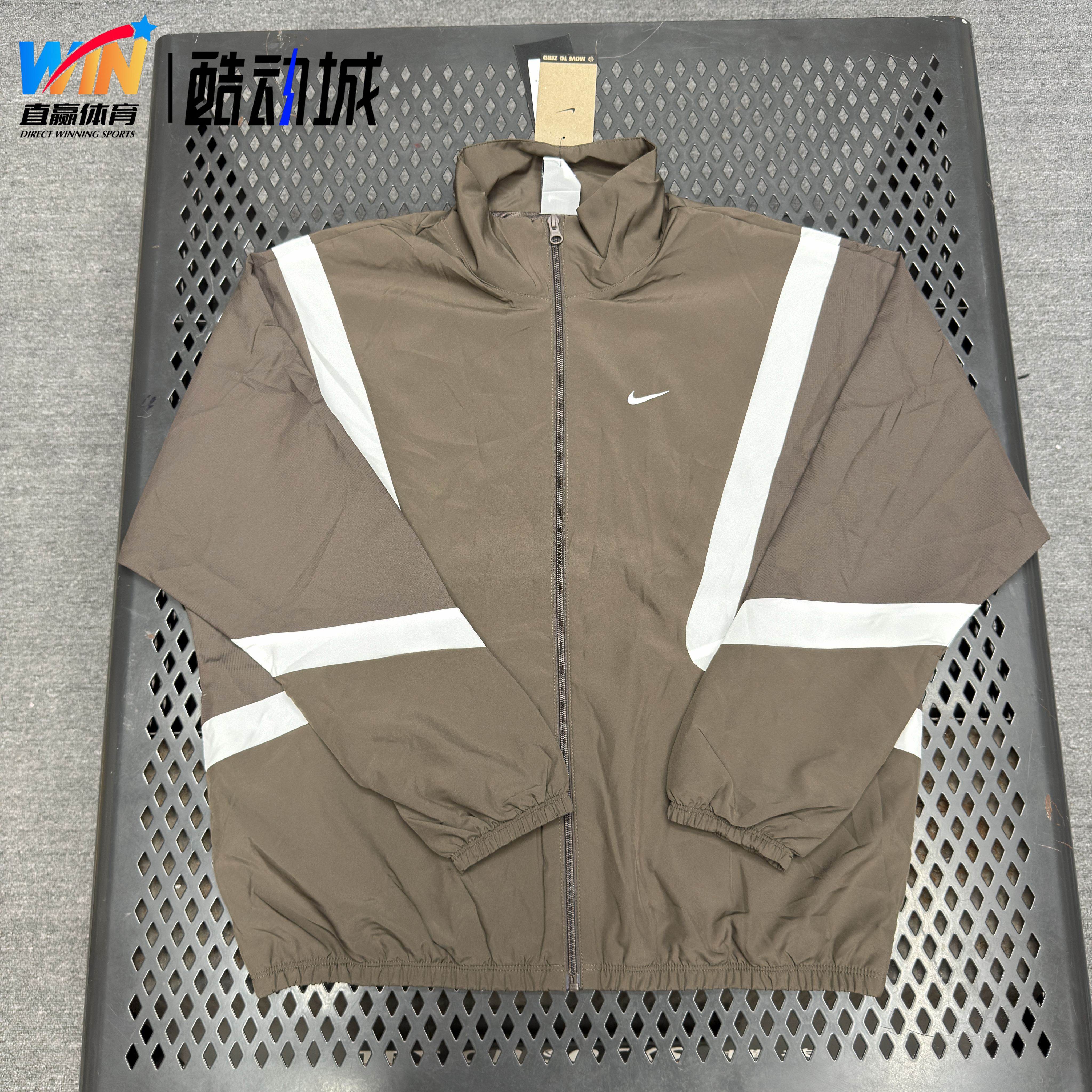 Nike 耐克男款速干立领篮球跑步运动夹克休闲透气外套 IM3355-004