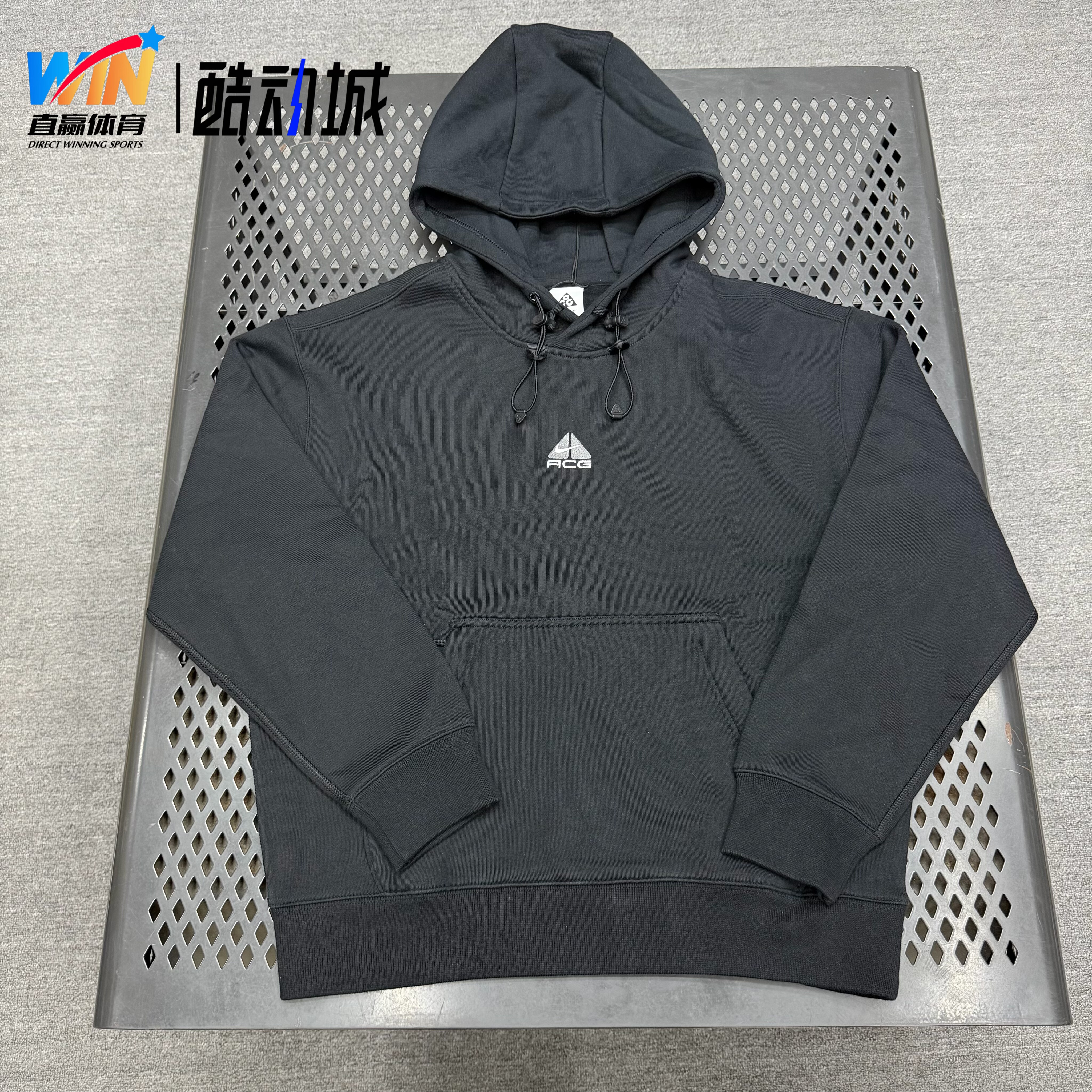 Nike耐克 ACG男子户外运动休闲复古加绒重磅连帽卫衣 DH3088-013
