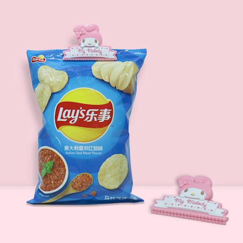 일본 멜로디 멜로디 스낵 방습 자석 씰링 클립 자기 냉장고 자석 사무용품 빌 클립