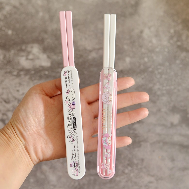hellokitty便携式外带筷子盒图片