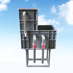 高端加厚水培植物周转箱过滤盒鱼缸过滤箱底滤滴滤水族箱自制龟箱