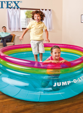 原装正品儿童充气玩具INTEX跳跳乐 游乐场 蹦蹦床 海洋球池48267