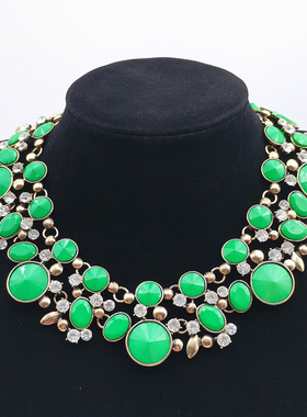 多种颜色短款圆圈甜美风装饰项链