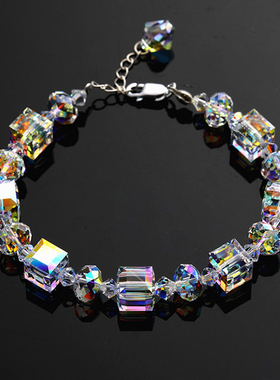 闪亮璀璨甜美风商务水晶手链