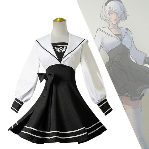 尼尔机械纪元COS服2B小姐姐同人露背cosplay日式水手服学生版制服