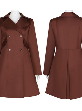 M3GAN梅根cos服 惊悚片同款风衣cosplay表演服装万圣节圣诞节服饰