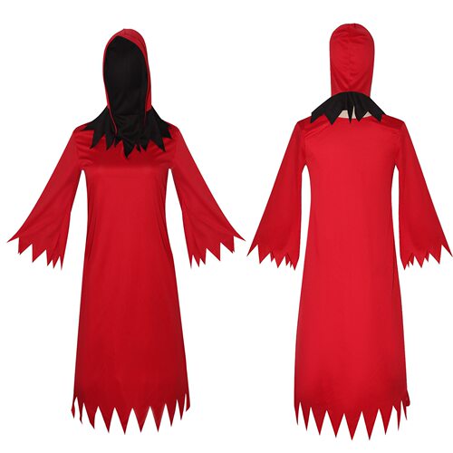 红色恶魔恐怖死神cos服万圣节服饰派对道具服装cosplay扮演服现货