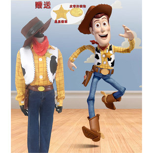 全新订制款玩具总动员  cosplay服装 全套伍迪cos服