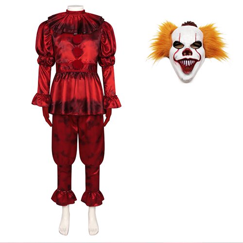 跨境小丑回魂佩尼怀斯cos服万圣节服装小丑Pennywise派对Cosplay