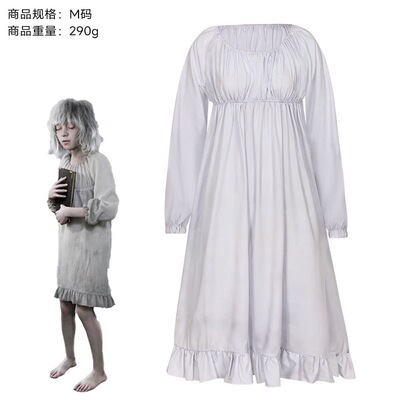 生化危机9艾米莉cos服Emily睡裙战损版万圣节cosplay连衣裙里昂
