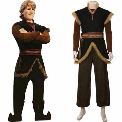 2026新款冰雪奇缘克里斯托夫cos服Kristoff驯鹿皮制服高还原跨境