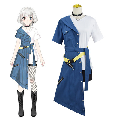 千早爱音 BanG Dream同款cos服要乐奈cos服牛仔裙二次元动漫套装