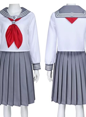 新款寂静岭深水雏子灰色jk裙cos服 二次元游戏清水雫cosplay裙子