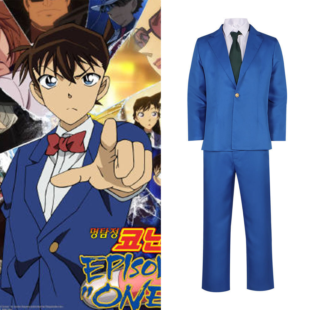 名侦探柯南cos服毛利兰小兰衣服工藤新一西服cosplay万圣节扮演服