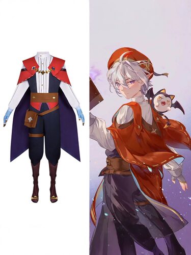 洛克王国世界cos服反派天才黑巫师恩佐cosplay二次元动漫表演服