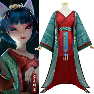 白蛇cos 宝青坊主 绿色套装cosplya服装 女装 万圣节