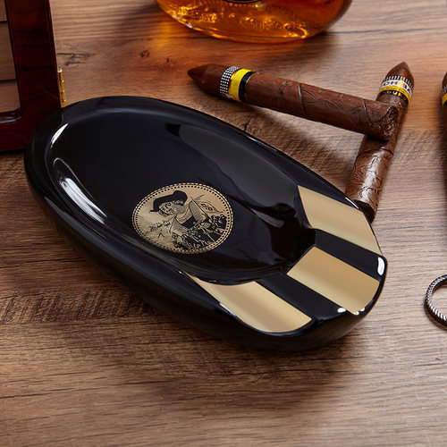 LUXFO雪茄烟灰缸大口径陶瓷超大号欧式客厅多口径专用烟槽烟灰缸 - 封面
