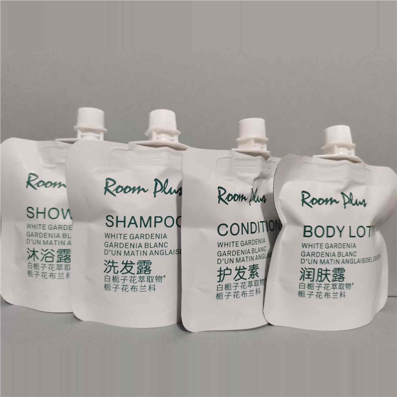 roomplus白栀子花洗发水沐浴露护发素润肤霜袋装出差旅行洗护套装