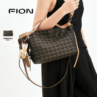 Fion/菲安妮摇摇托特包新款手提小号菜篮子通勤单肩斜挎包包女
