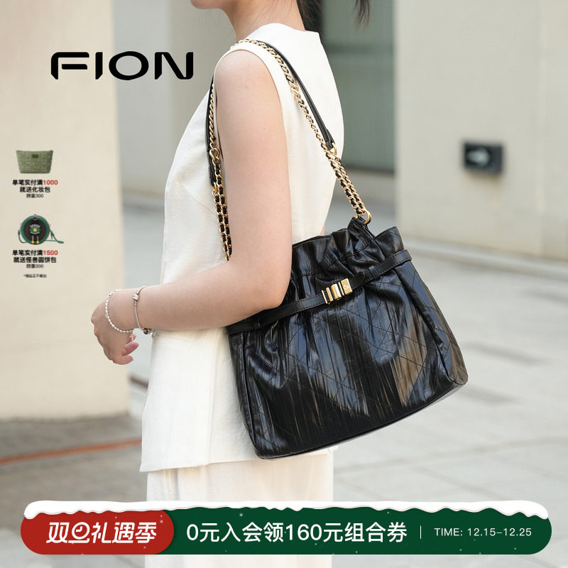 Fion/菲安妮音符流浪包水桶包