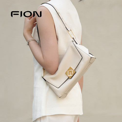 fion菲安妮真皮腋下包