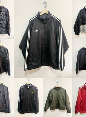 天天古着夹克衫vintage日本秋冬季款宽松休闲上衣运动外套DM02f