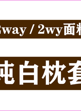 纯白抱枕套等身2way空白动漫遮挡套周边2wt双人白色枕套1.6米1.8m