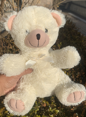 250115外贸出口原单老款孤品便宜泰迪熊公仔正版毛绒玩具全高33CM