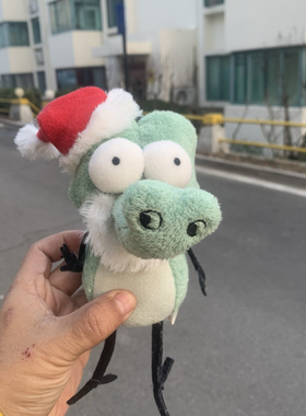 孤品美国AURORA修补款绿色小恐龙公仔出口正版毛绒玩具高20厘米