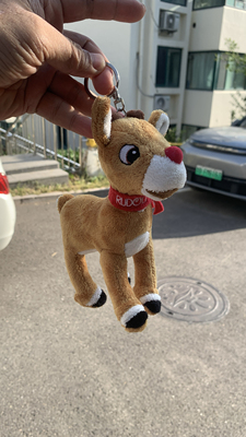 正版TOYSTORY鲁道夫毛绒钥匙扣