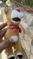 A small and beautiful old-style genuine TOYSTORY red-nosed reindeer Rudolph plush keychain hanging frame figure, 20CM thumbnail 5