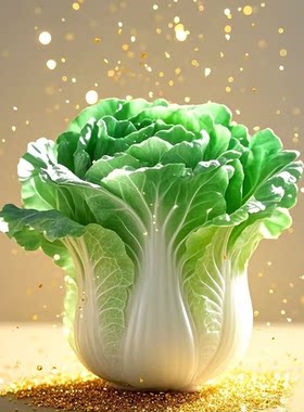 带框钻石画满钻魔方钻手工贴钻绣新款客厅翡翠玉白菜百财纳福新款