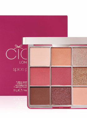 现货Ciate London Spice Palette9色眼影盘珠光哑光暖色系18g