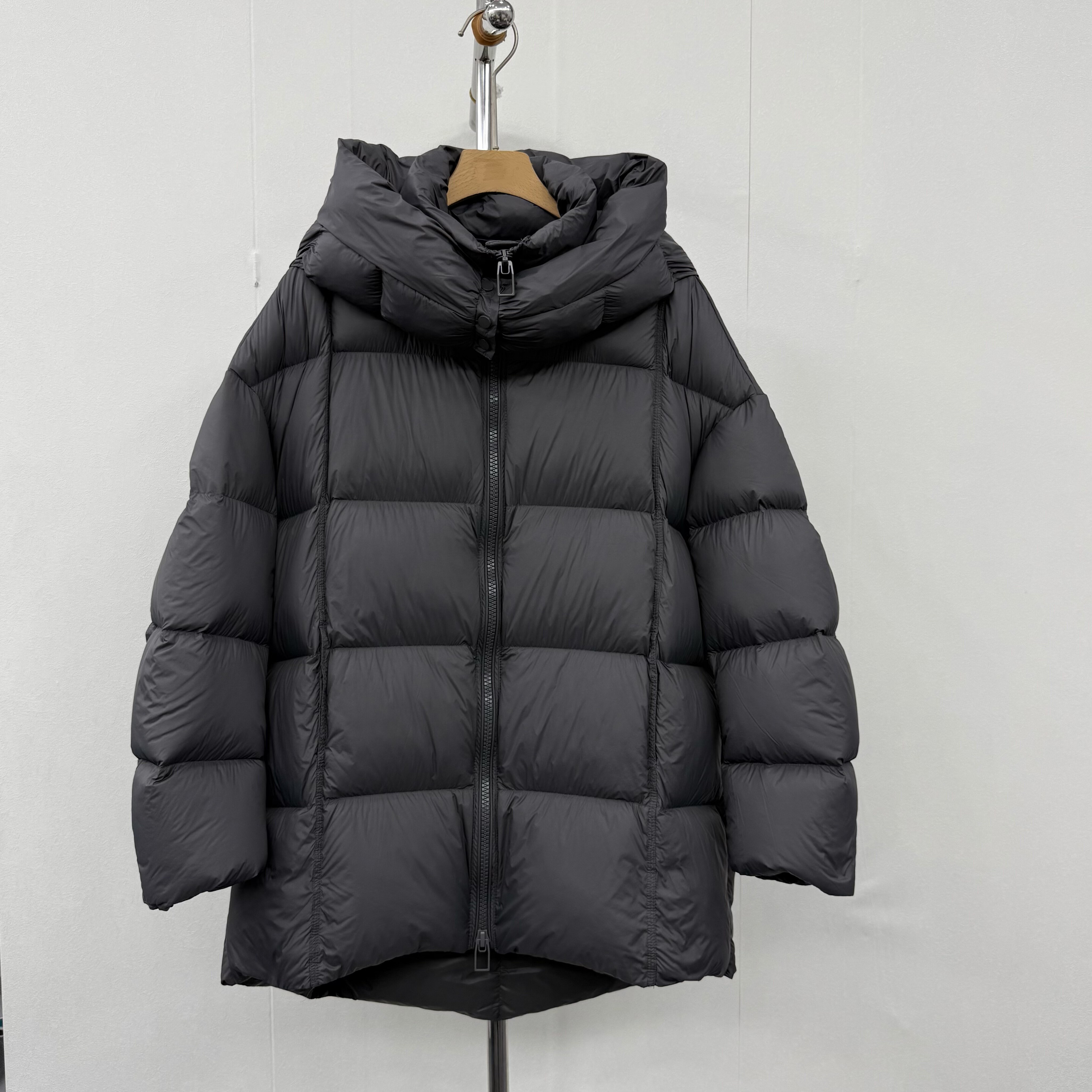 中长款连帽宽松豆腐块百搭秋冬时尚韩休闲加厚保暖羽绒服外套小个