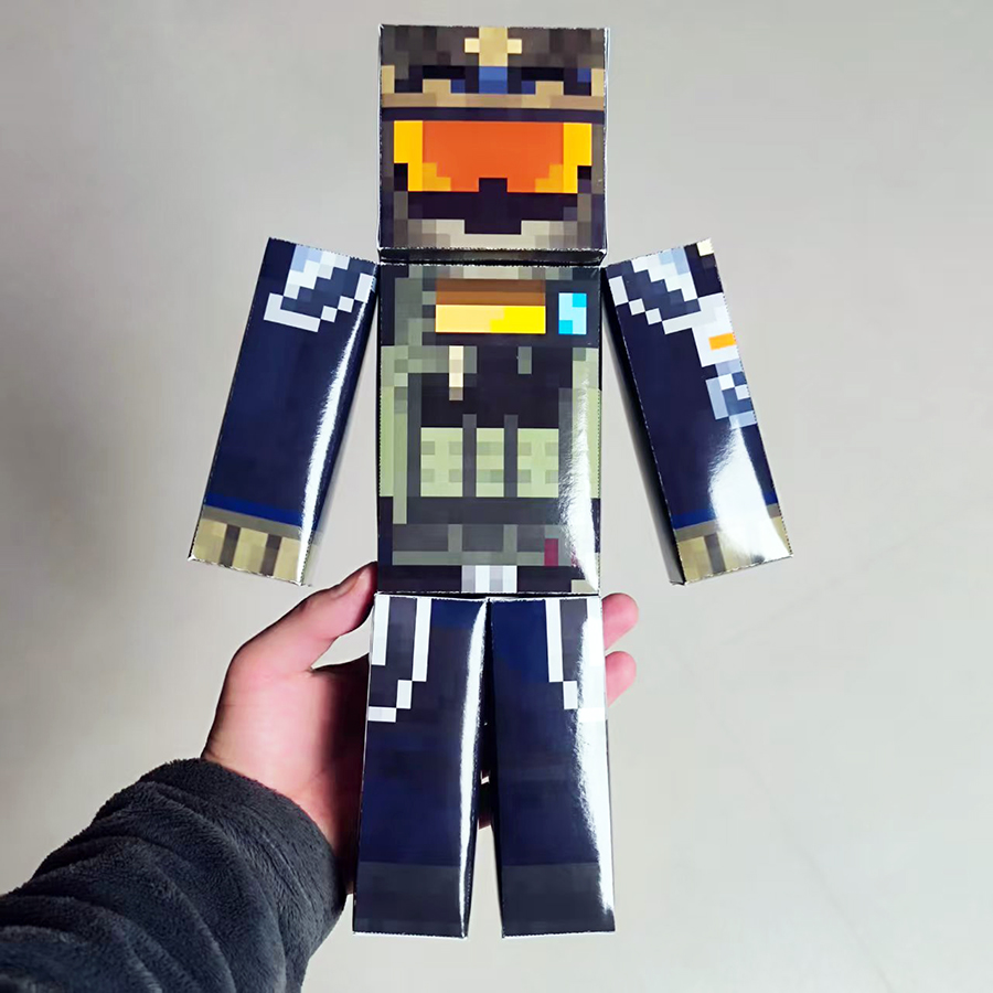 高32CM大号人偶特种兵特种部队干员人仔纸模型送孩子的圣诞节礼物