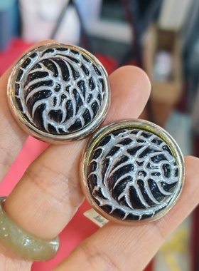 法国中古vintage打标耳夹