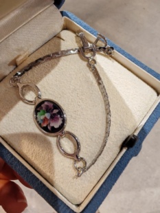 中古Vintage珐琅手链