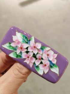 中古Vintage珐琅彩胸针