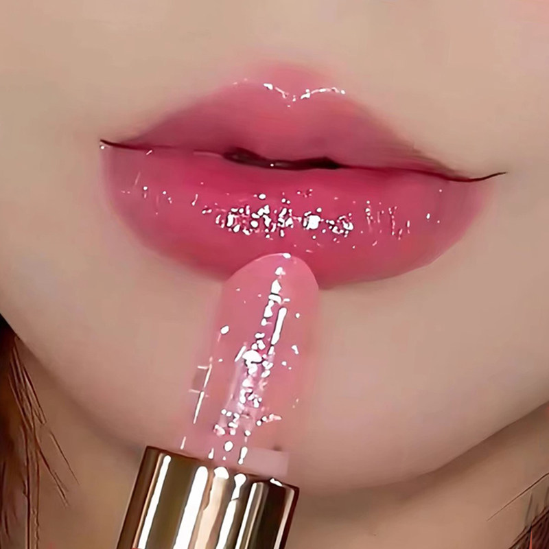 【官方正品】大牌光感金箔变色口红女滋润保湿温变唇膏防水不沾杯