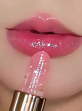 【官方正品】大牌光感金箔变色口红女滋润保湿温变唇膏防水不沾杯