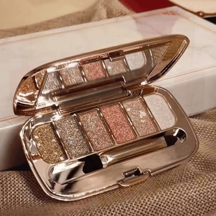 【李佳琪直播】大牌正品六色眼影盘大地色亮晶晶珠光闪粉亮片防水