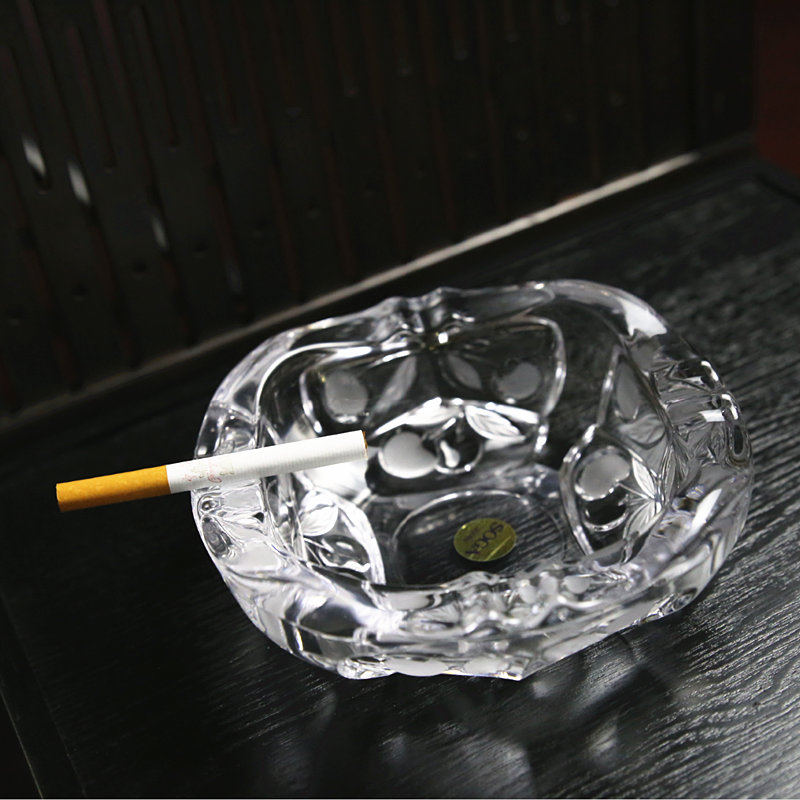 日本进口厚实soga时尚透明烟灰缸